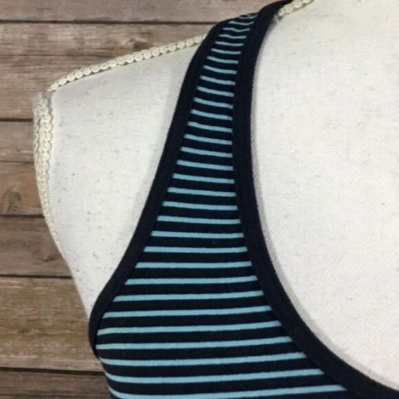Lululemon Os Tank Blue Navy Striped Top Shirt Womens Sleeveless Athletic Gym - Picture 10 of 16